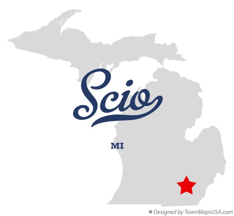 Map of Scio, MI, Michigan