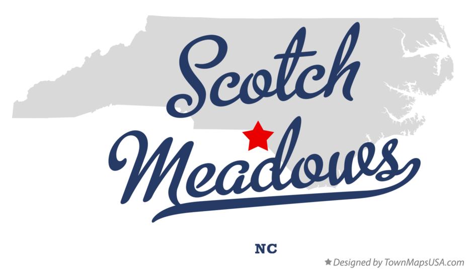 Map of Scotch Meadows, NC, North Carolina