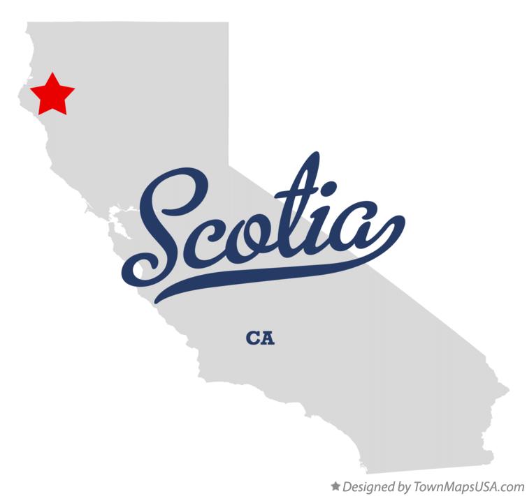 Map of Scotia, CA, California