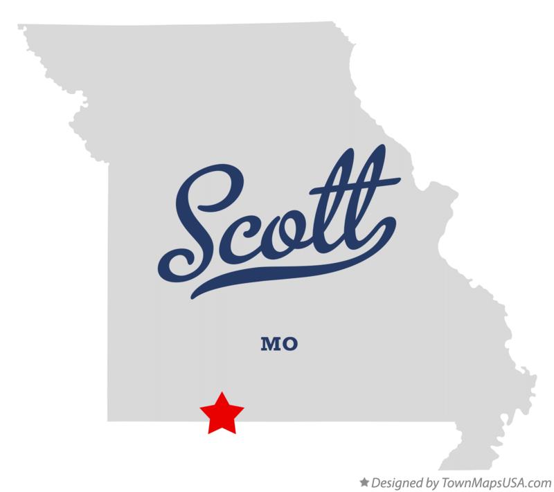 Map of Scott, MO, Missouri