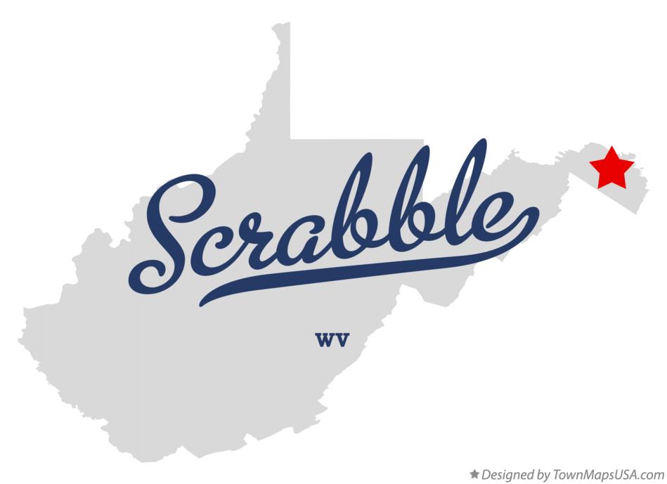 Map of Scrabble, WV, West Virginia