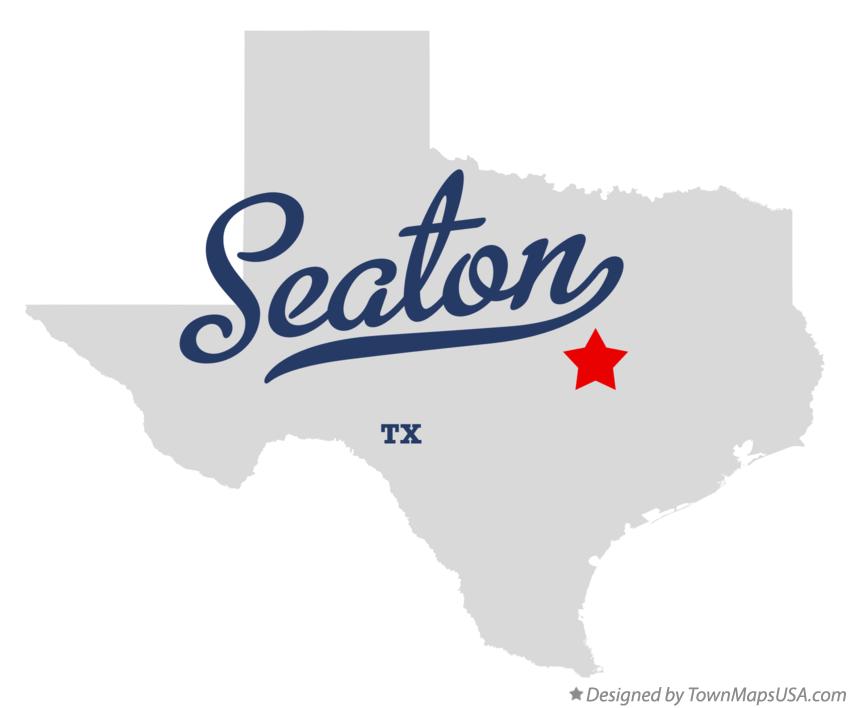 Map of Seaton, TX, Texas