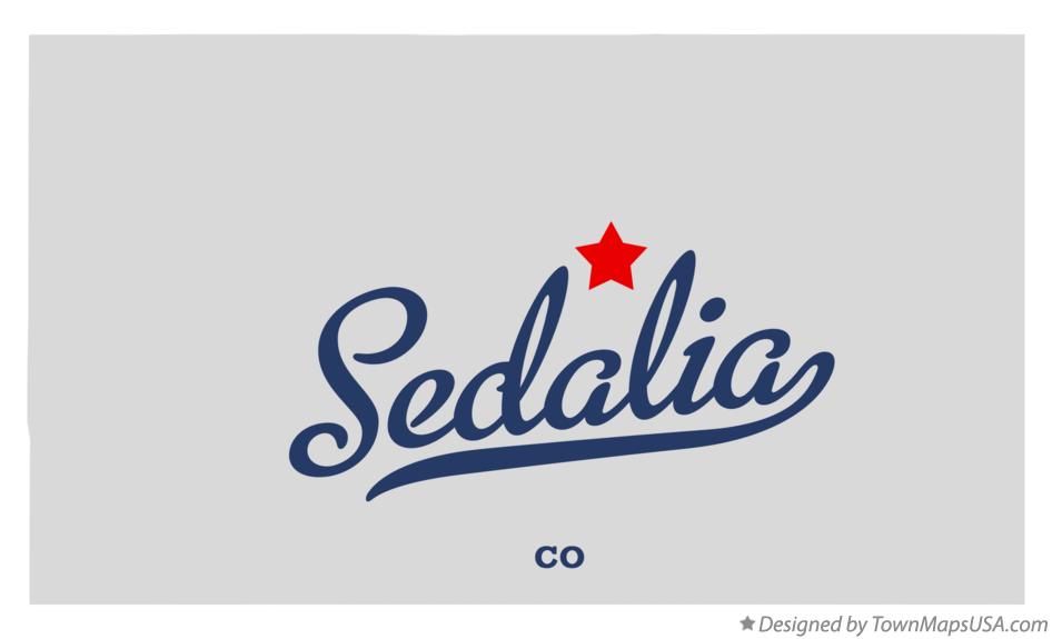 Map of Sedalia, CO, Colorado