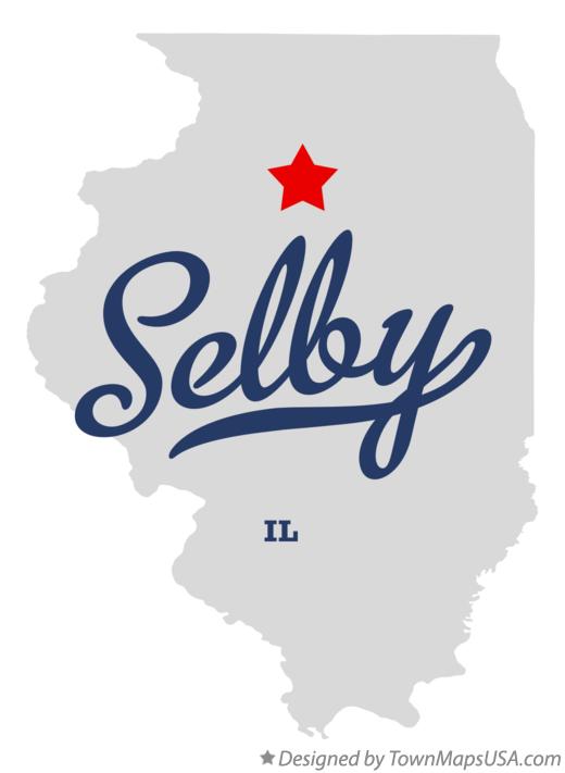 Map of Selby, IL, Illinois