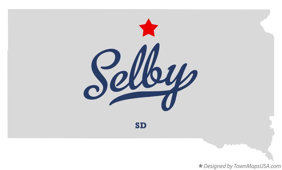 Map of Selby, SD, South Dakota