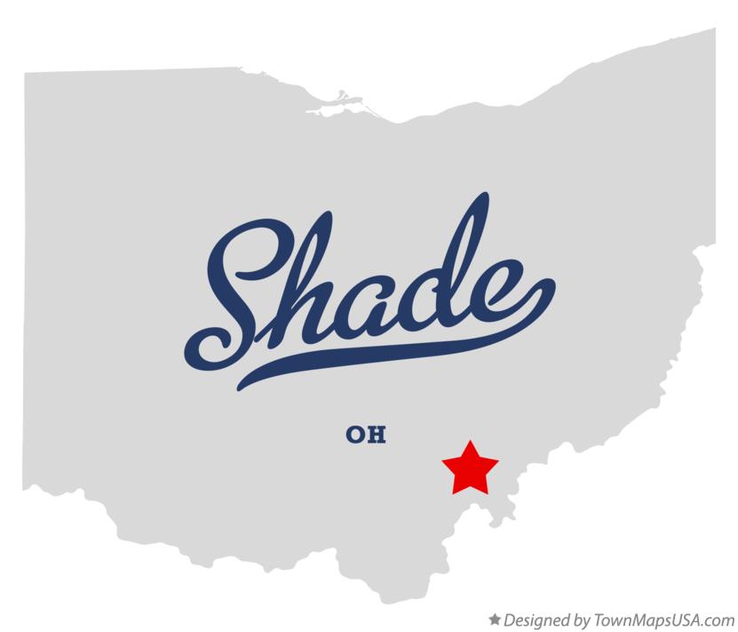 Map of Shade, OH, Ohio