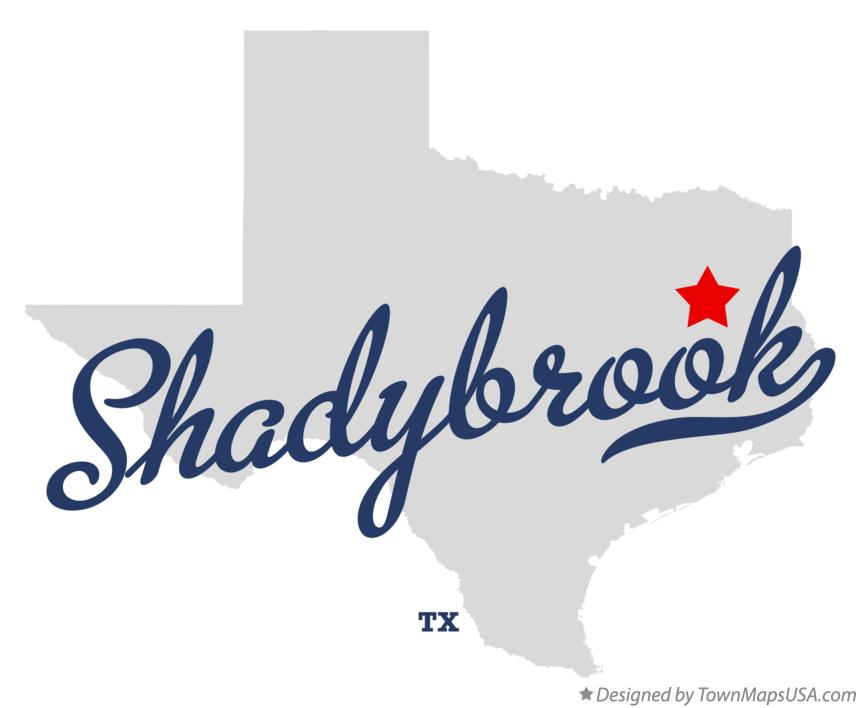 Map of Shadybrook, TX, Texas