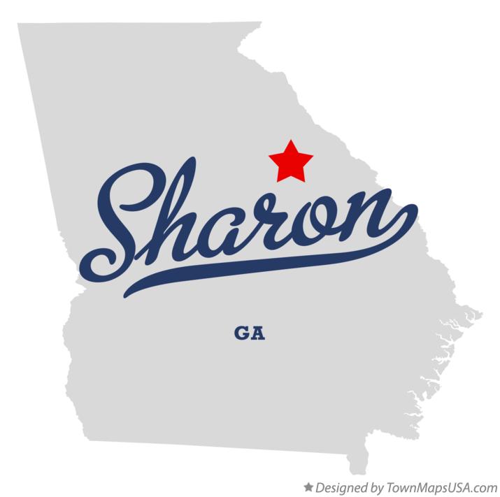 Map of Sharon, GA,