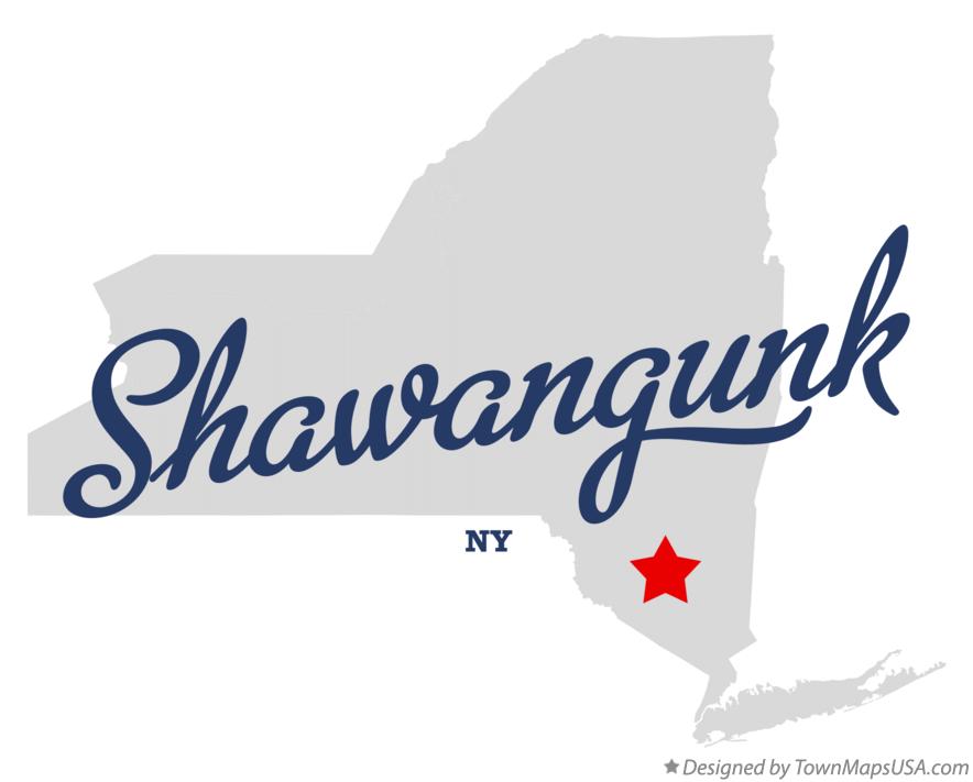 Map of Shawangunk, NY, New York
