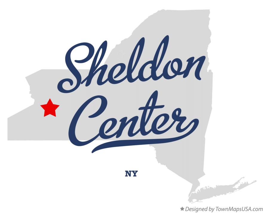 Map of Sheldon Center, NY, New York