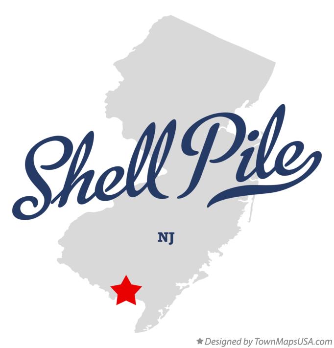 Map of Shell Pile, NJ, New Jersey