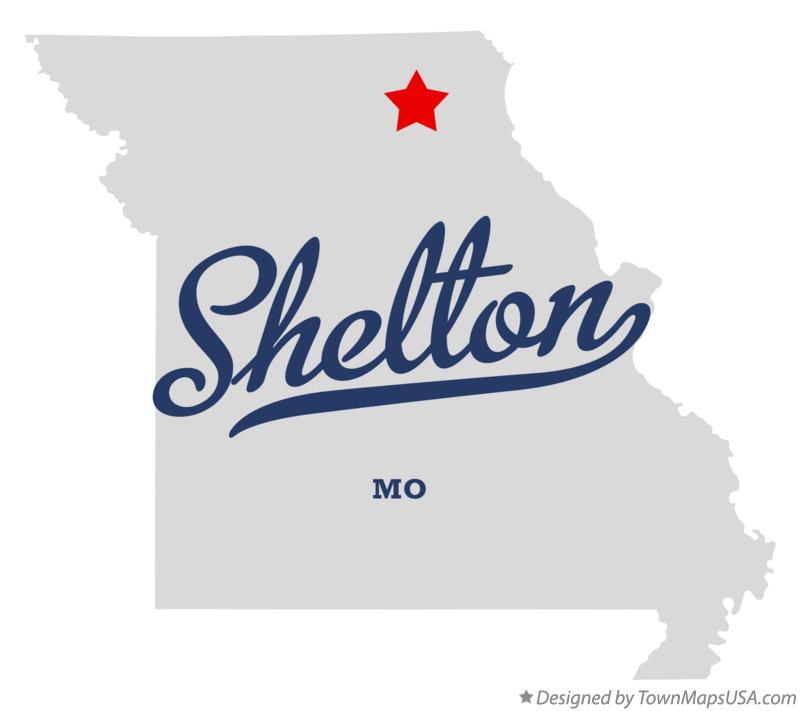 Map of Shelton, MO, Missouri