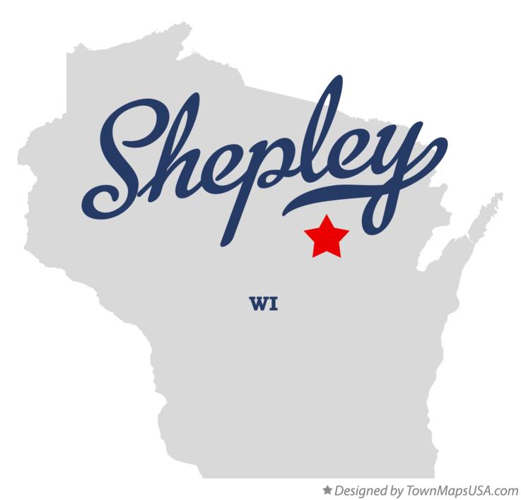 Map of Shepley, WI, Wisconsin