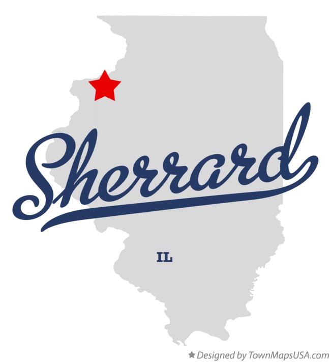 Map of Sherrard, IL, Illinois
