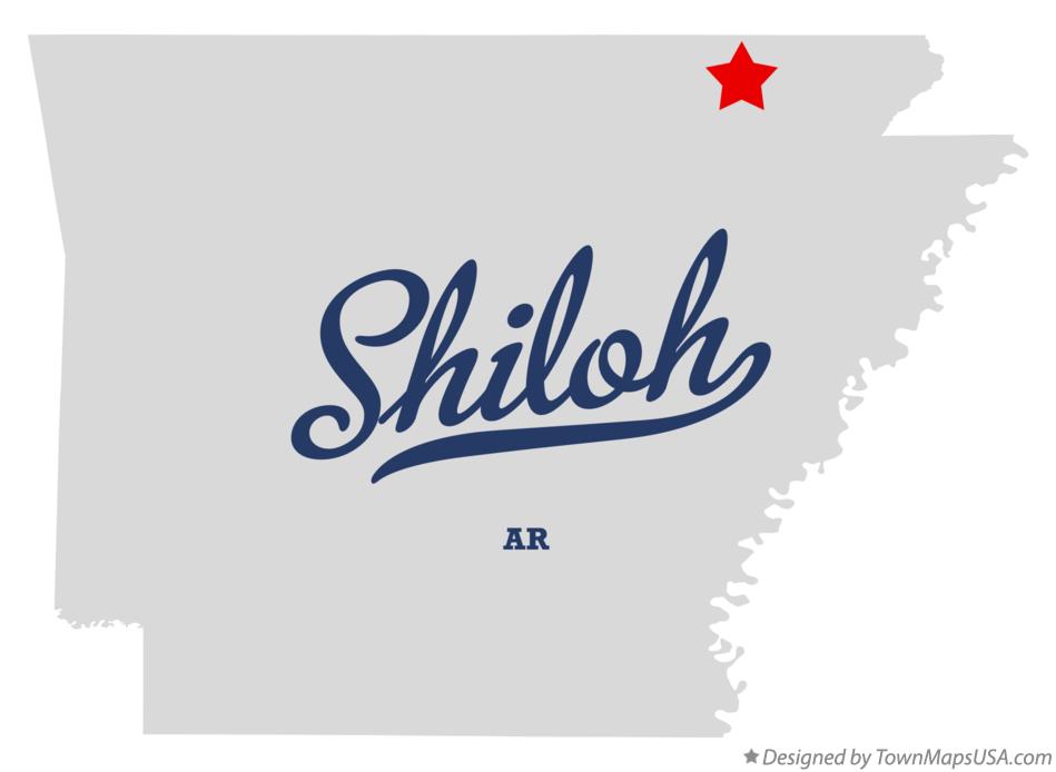 Map of Shiloh, AR, Arkansas