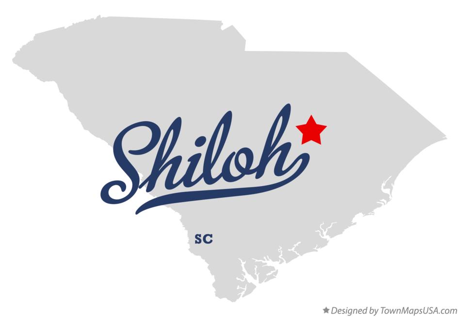 Map of Shiloh, SC, South Carolina