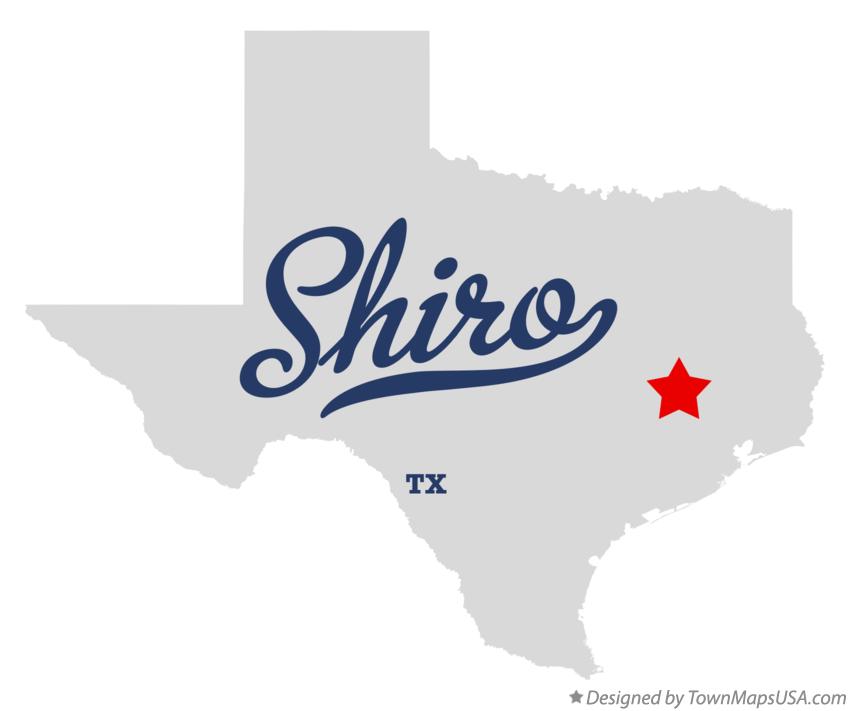 Map of Shiro, TX, Texas