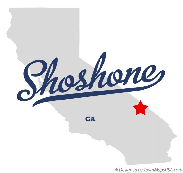 Map of Shoshone, CA, California