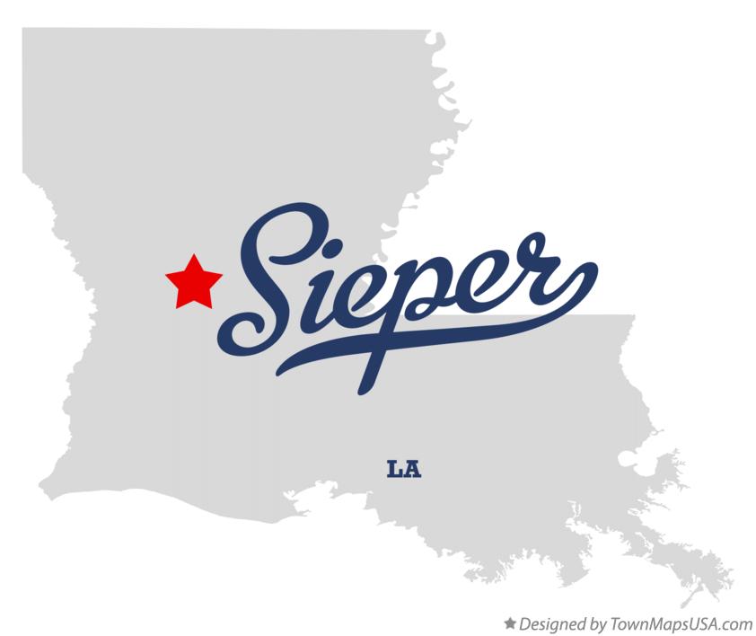 Map of Sieper, LA, Louisiana