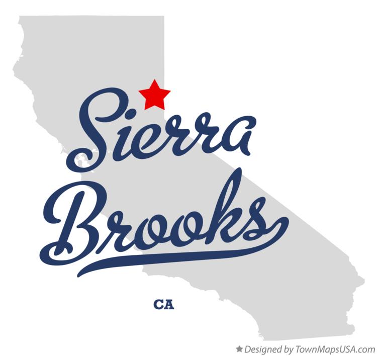 Map of Sierra Brooks, CA, California