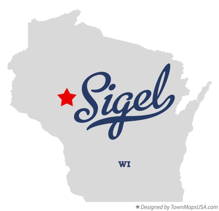 Map of Sigel, Chippewa County, WI, Wisconsin