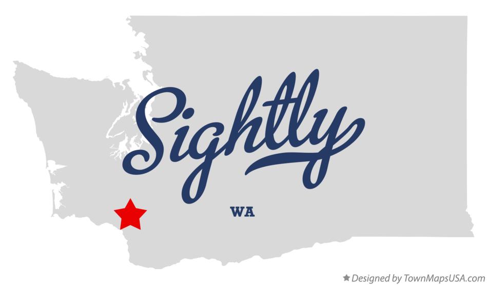 Map of Sightly, WA, Washington