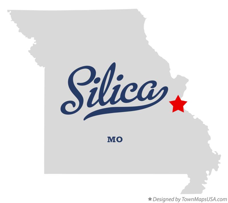 Map of Silica, MO, Missouri