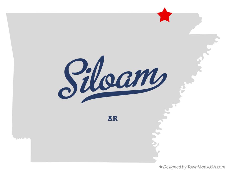 Map of Siloam, AR, Arkansas