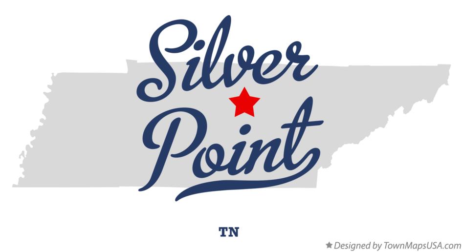 Map of Silver Point, TN, Tennessee