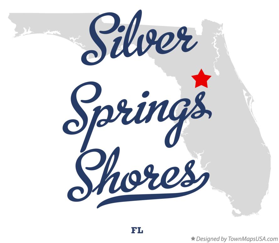 Map of Silver Springs Shores, FL, Florida