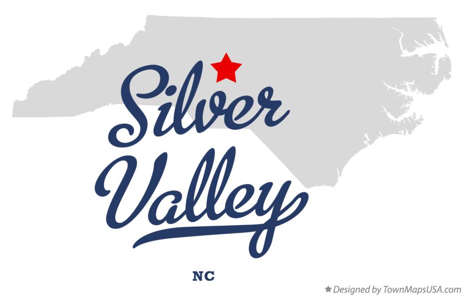 Map of Silver Valley, NC, North Carolina