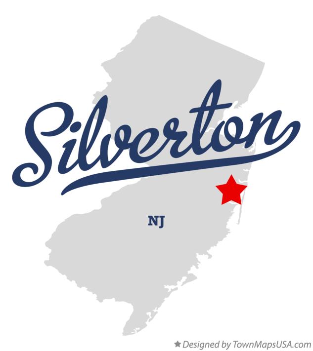 Map of Silverton, NJ, New Jersey