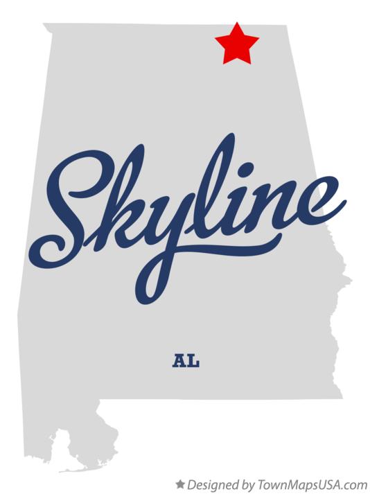 Map of Skyline, AL, Alabama