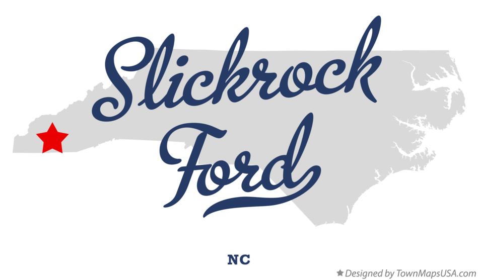Map of Slickrock Ford, NC, North Carolina