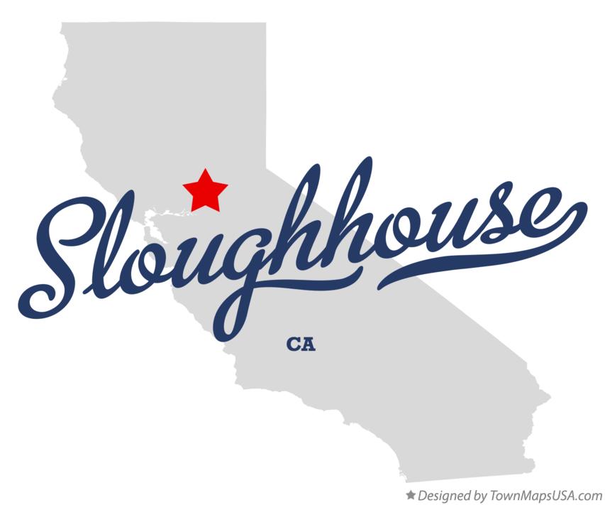 Map of Sloughhouse, CA, California