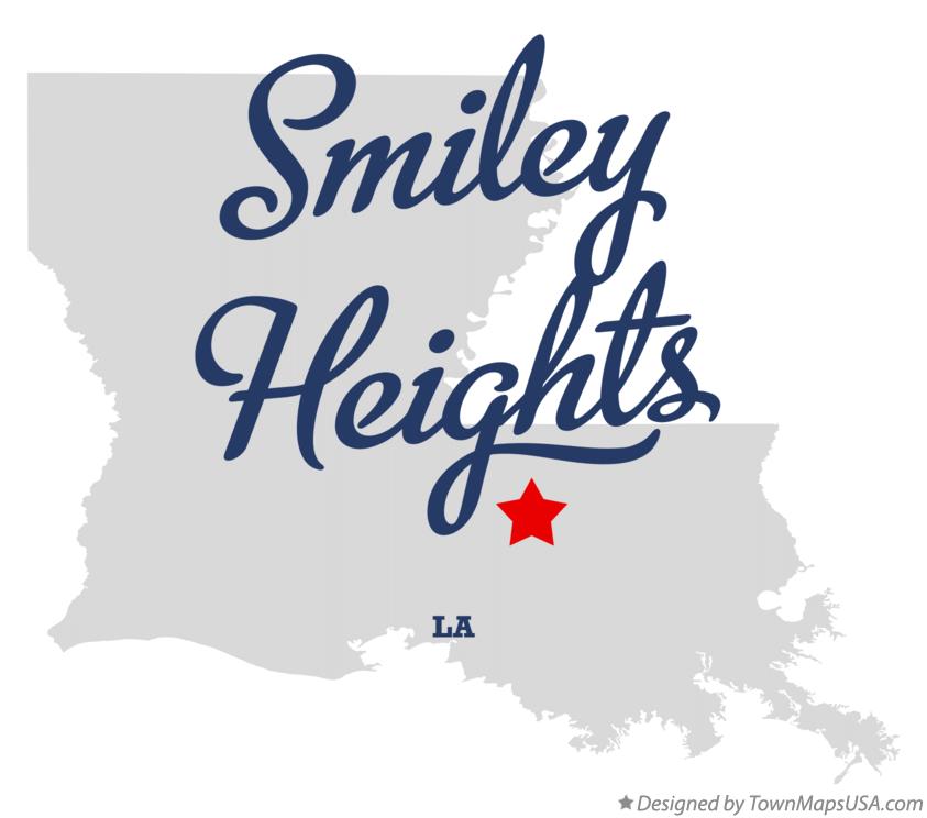 Map of Smiley Heights, LA, Louisiana