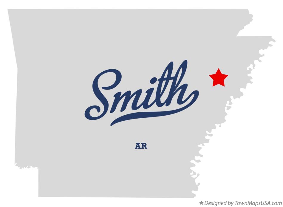 Map of Smith, Cross County, AR, Arkansas