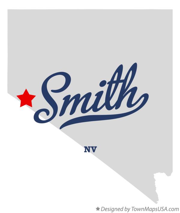 Map of Smith, NV, Nevada