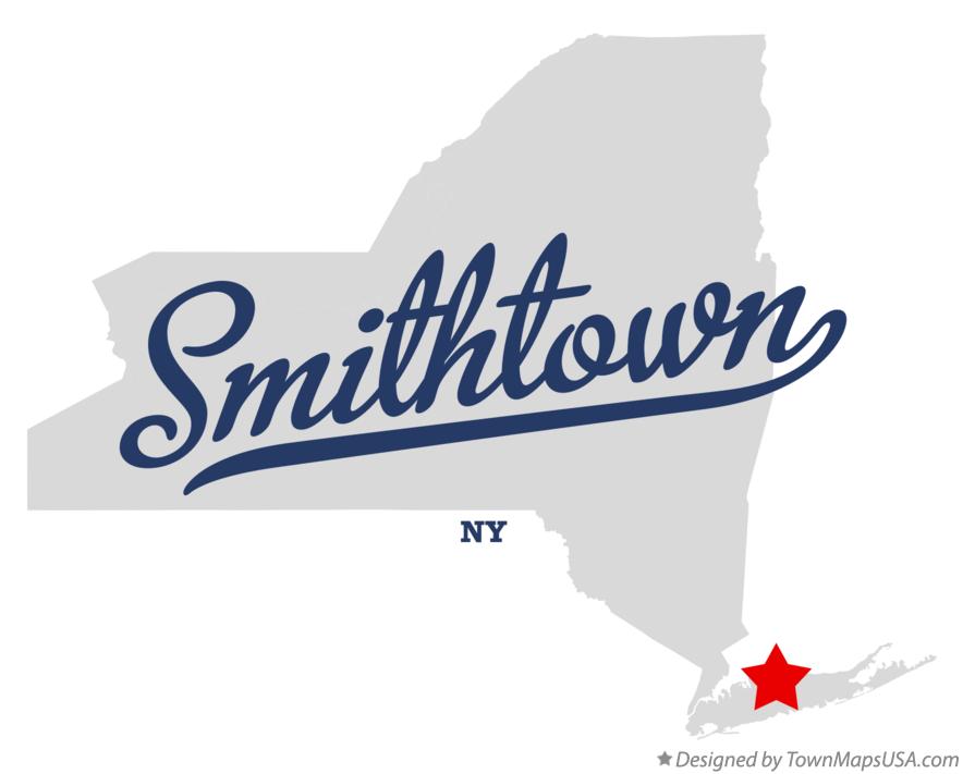 Map of Smithtown, NY, New York