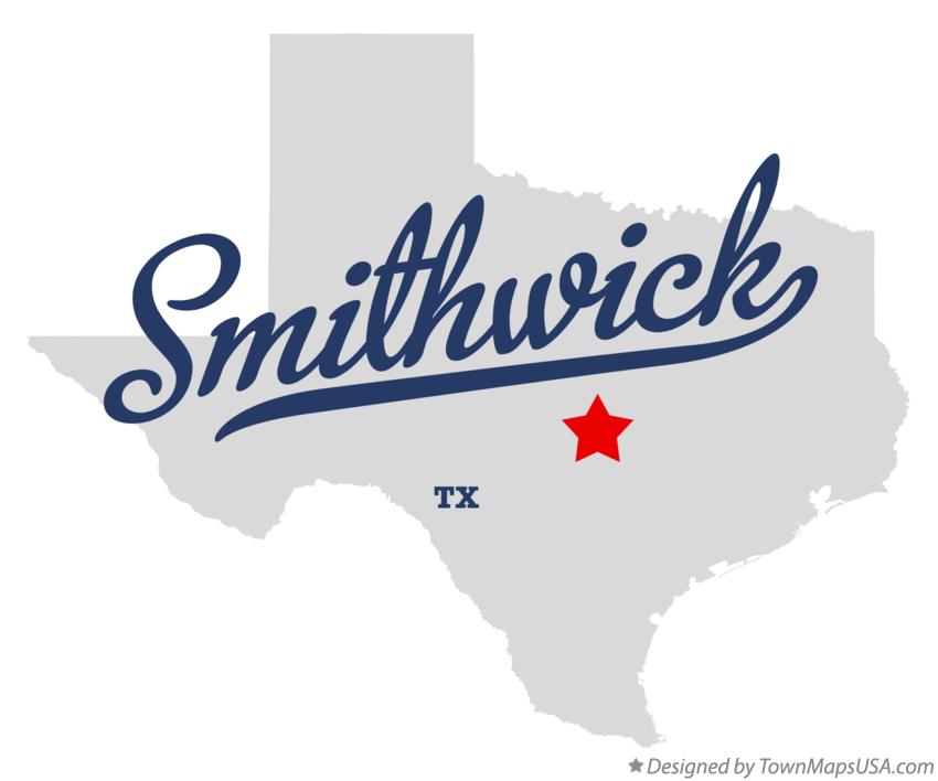 Map of Smithwick, TX, Texas