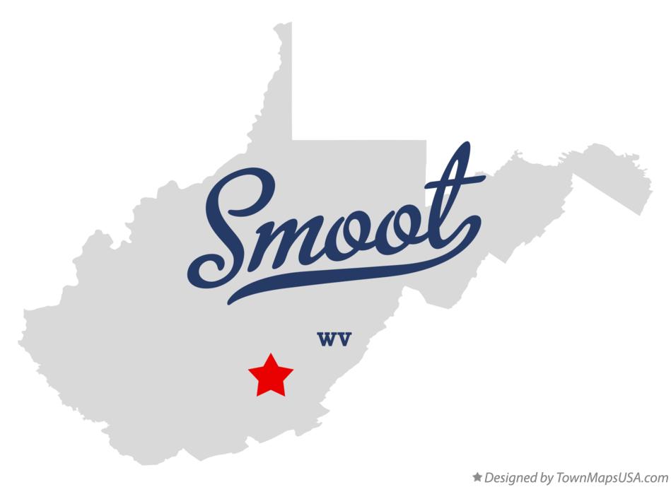 Map of Smoot, WV, West Virginia