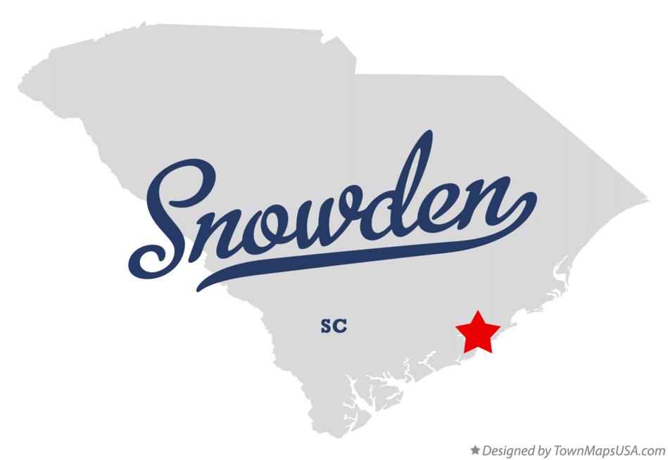 Map of Snowden, SC, South Carolina