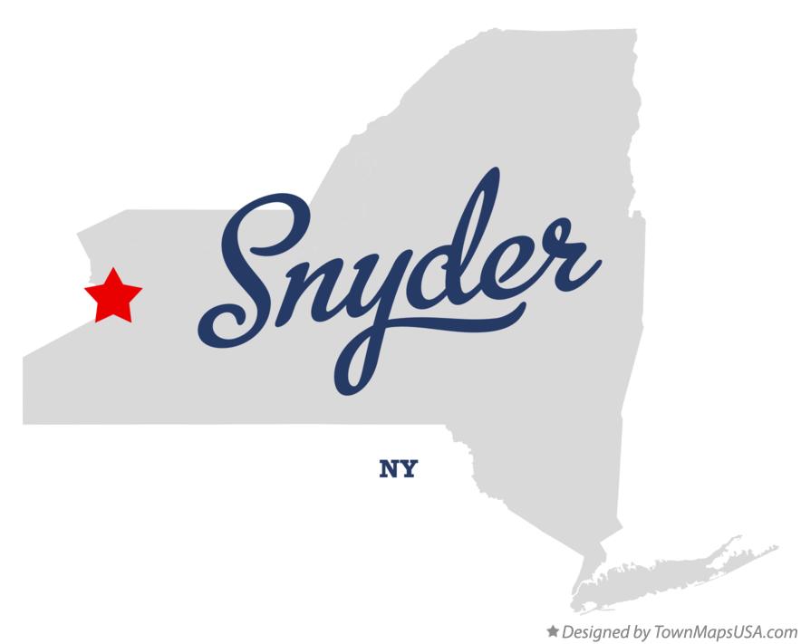 Map of Snyder, NY, New York