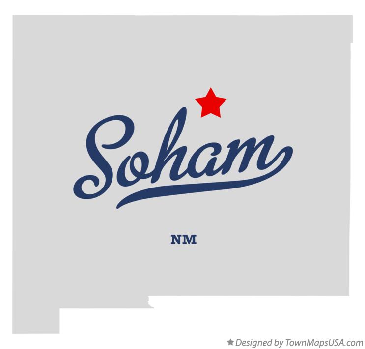 Map of Soham, NM, New Mexico