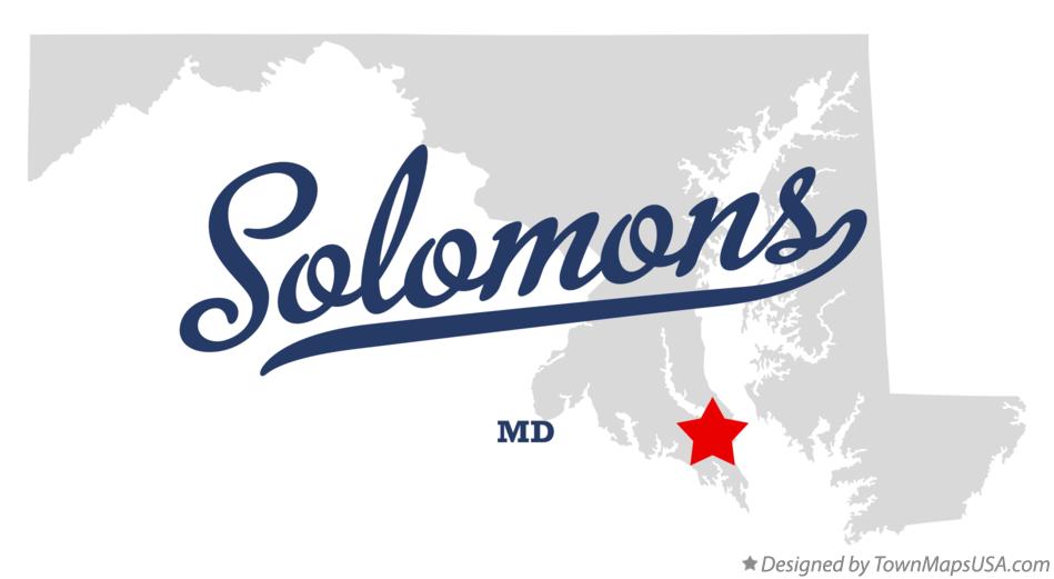 Map of Solomons, MD, Maryland