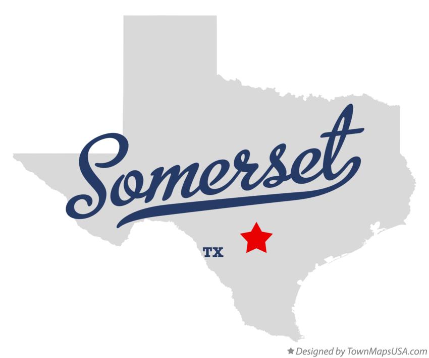 Map of Somerset, TX, Texas