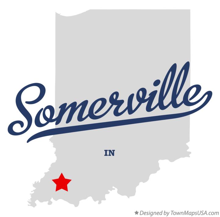 Map of Somerville, IN, Indiana
