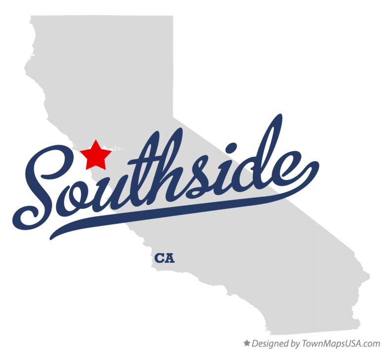 Map of Southside, CA, California