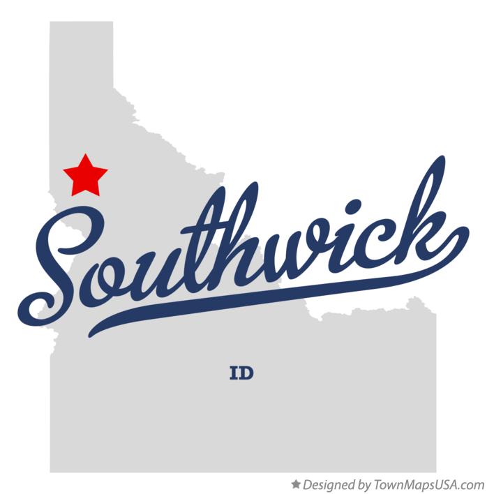 Map of Southwick, ID, Idaho