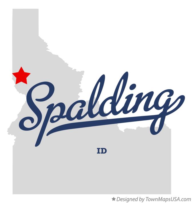 Map of Spalding, ID, Idaho